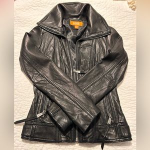 Michael Kors genuine leather women's jacket
